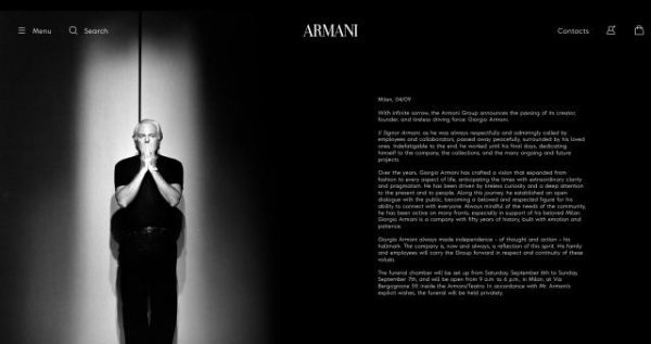 金砖财富 91岁“时尚国王”乔治·阿玛尼去世，生前是个工作狂，百亿财富无子女继承